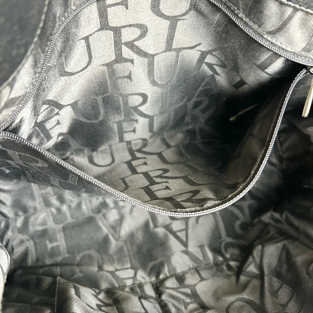 Furla Chain-link Black Saffiano Leather Tote - Picture 3 of 11